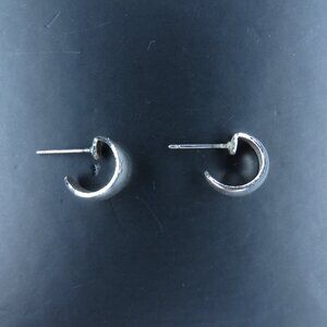 Mini Silver Tone Hoops